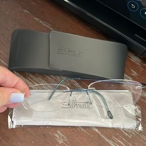 Titan teal/blue 7511 40 6083 150 rimless Austria eyeglasses